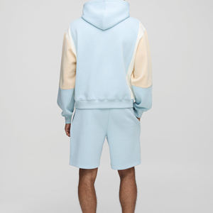 Sweat à capuche pour hommes à épaules tombantes sans ficelle personnalisé surdimensionné lavé Vintage French Terry 400GSM recadrée Boxy Fit - Product Image 2