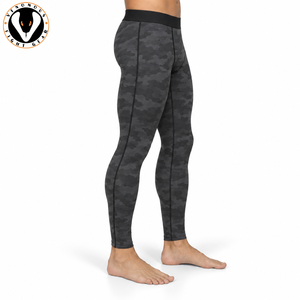 Leggings de compression pour hommes de qualité supérieure, tissu extensible respirant, séchage rapide, ajustement confortable, mouvements flexibles pour la salle de sport, l'entraînement et la remise en forme - Product Image 4
