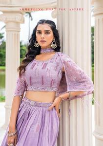 El último diseñador Pure Georgette Crape Hand Work Fancy Sharara Suit de Fab Zone - Product Image 5