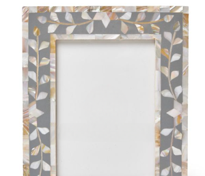 Marco DE FOTOS hecho a mano con incrustaciones de nácar natural decoración de chipset iridiscente-chipset orgánico brillo sutil pegado a mano - Product Image 6