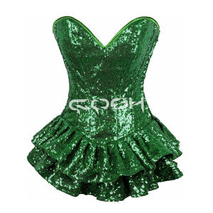 Vestido Corsé de Lentejuelas Plateadas para Moda y Discoteca |   Pedidos personalizados al por mayor disponibles - Product Image 6