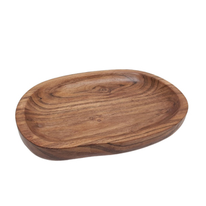 Plateau de service en bois d'excellente conception en plateau de service de nourriture de couleur naturelle pour la maison et les hôtels fournitures faites à la main personnalisées - Product Image 1