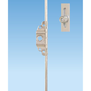 ESPAGNOLETTE AVEC MÉCANISME À CASEMENT EN ACIER 80 CM AVEC 2 POINTS - Product Image 1