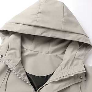 Wholesale Custom Men's High Quality Winter Windbreaker <b>Jacket</b> in Canvas Fabric High Street Style 100% Nylon Breathable Quick Dry - Product Image 3