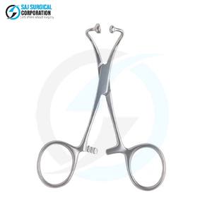 Stainless Steel Manual Ball Socket Towel Forceps for General Surgery Draping Durable Reusable Strong <b>Grip</b> <b>Control</b> Reliable - Product Image 2
