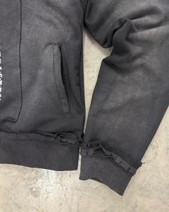 Wholesale Custom 100% Cotton Fleece Unisex Winter Streetwear Oversized Short Hoodie Rhinestone Design Boxy Fit Eco-Friendly - Product Image 4