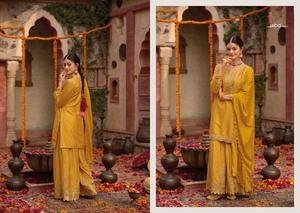 Approvisionnement en vrac traditionnel indien pakistanais Designer femmes Sharara costume Chinon vêtements pour fête porter meilleur prix exportation - Product Image 5