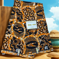 Nueva Tela Africana Grand Wax Dobby con Brillo, 100% Algodón Ankara Batik Ecológica para Niños y Niñas, para Confección de Cortinas, Vestidos de Fiesta
