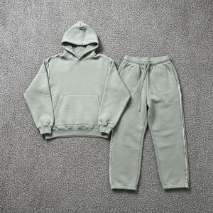 Mens athletic tracksuit custom jogger <b>pants</b> set with full zip jacket bulk supply - Product Image 5