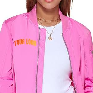 Blanco hombres y mujeres Collage y Universidad chaqueta de bombardero al por mayor de satén marrón oscuro Varsity chaqueta Letterman mujeres chaqueta de Bombardero - Product Image 5