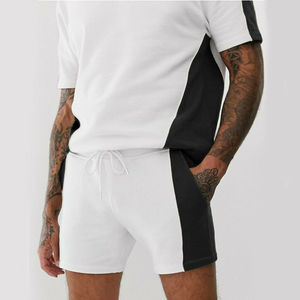 Summer Casual Cotton <b>Men</b> <b>Designer</b> Embroidery Printing Custom Logo Tee <b>T</b> <b>Shirt</b> <b>Shorts</b> Two Piece <b>Men</b> <b>Short</b> <b>Set</b> - Product Image 5