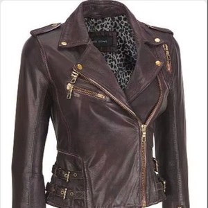 Vestes en cuir véritable élégantes: une durabilité de base de mode classique intemporel polyvalent élégance classique mode mat brillant - Product Image 1