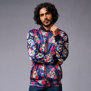 Chaqueta Bomber WAGSAM SPORTS Premium para Hombre, 100% Poliéster, Reversible, Sublimada, Estilo Urbano, para Invierno - Product Image 2