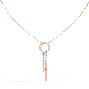 Collar de Oro de 18K con Diamantes Cultivados en Laboratorio para Mujer, Hermosa Pieza de Joyería - Product Image 3