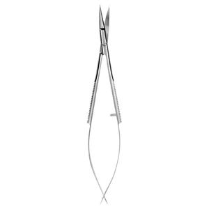 Manicure Spring Sharp Cuticle Scissors Curved Top Quality Custom Logo German Stainless Steel Shears with Packing 4.5" Inches - Product Image 1