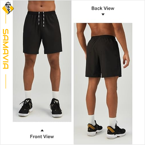 Bermuda personnalisé pour hommes, short de course respirant à séchage rapide, vêtements de sport d'entraînement avec poches - Product Image 5