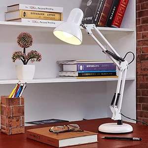 BEL AIR HOME - Antigona - Vintage <b>Retro</b> Articulated LED <b>Desk</b> Lamp Adjustable Anti-Glare <b>Desk</b> Lamp for Study and Reading E27 - Product Image 4