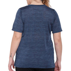 T-shirt en coton écologique pour femmes, confortable, doux et extensible, respirant, séchage rapide, tissu anti-rides, décontracté, fitness quotidien en plein air. - Product Image 3