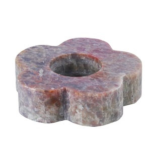Nouveau support de lampe à thé en marbre vert pour la décoration intérieure Pièce d'accent élégante pour la décoration de table de Noël et les occasions spéciales - Product Image 3