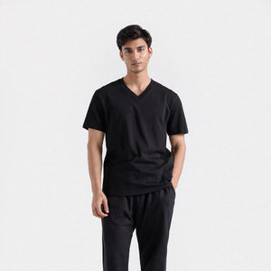 T-shirt à manches courtes pour hommes Anti-rides solide coupe ample Style Hip Hop pour le sport Fitness course à pied décontractée - Product Image 1