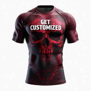 BJJ MMA Rash Guard Vêtements de performance athlétique sublimés pour l'entraînement des sports de combat d'entraînement de gymnastique construits pour - Product Image 6