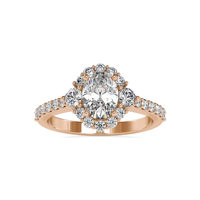 Anillo de compromiso de plata de ley con halo de corte ovalado natural, certificado GIA, anillo de boda con racimo, anillo de promesa, venta al por mayor, ¡el más vendido!