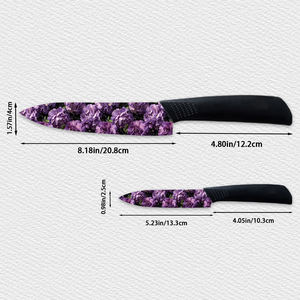 Juego de 6 Cuchillos de Chef Profesionales de Cerámica 2026, Mango de Plástico, Aptos para Lavavajillas, para Caza de Grandes Animales, Despellejado en Campo, Precio de Fábrica - Product Image 2