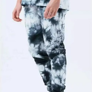 Survêtement à capuche tie-dye pour homme, coupe décontractée, respirant, avec poches latérales, 100 % polyester, idéal pour l'automne - Product Image 2