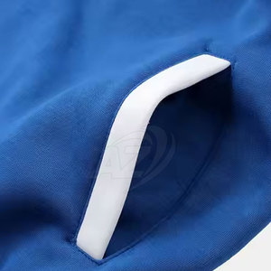 OEM al por mayor personalizado de alta calidad 100% algodón sudaderas con capucha de los hombres de estilo informal patrón sólido cuello con capucha sudaderas transpirables - Product Image 6