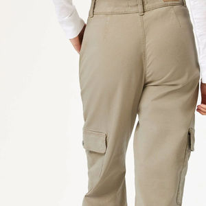 Pantalones Deportivos Cargo Básicos para Mujer, con Bolsillos Laterales, Talla Grande, Casuales, de Algodón - Product Image 4