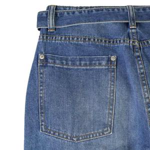 2025 nouveauté coton Denim Baggy droite unisexe jean taille haute en vrac en gros Logo et Design personnalisés - Product Image 4
