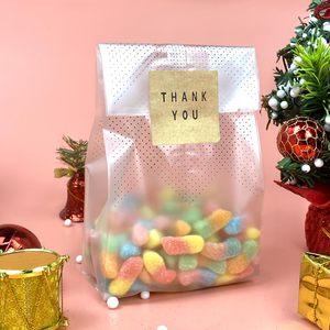 Emballages refermables pour desserts, biscuits et bonbons, sacs en <span class=keywords><strong>cellophane</strong></span> de qualité <span class=keywords><strong>alimentaire</strong></span>, sacs en plastique translucides avec impression de logo personnalisée - Product Image 6