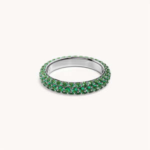 Anillo Vintage Beyond Eden en Aleación de Cobre con Baño de Oro de 18K y Piedras Preciosas, Joyería de Moda - Product Image 1
