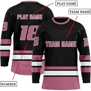 Vente chaude hommes Top Qualité Coloré Équipe Commande Personnalisé Sublimation Complète Maillot De Hockey Sur Glace - Product Image 1