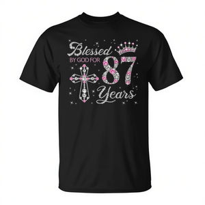 T-shirt da donna con scritta 'God Bless Women' per il 87° compleanno, regalo promozionale - Product Image 2