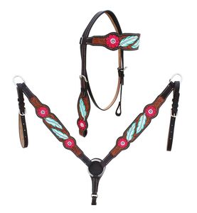 Ecuestre personalizado Premium para caballos Montar con estilo para doma Headstall & Breastplate Venta al por mayor disponible... - Product Image 1