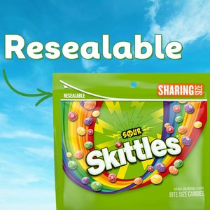 <b>SKITTLES</b> <b>Sour</b> Chewy Candy, <b>Sour</b> Candy Bulk, Sharing Size, 13.7 Oz Bags, Pack of 6 - Product Image 6