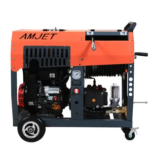 AMJ 180bar 45lpm Petrol High Pressure Sewer Cleaning Machine - Drain and Sewer Cleaning Machine