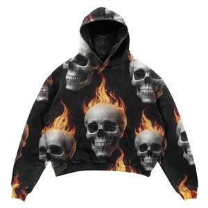 Sweat-shirt oversize en coton de grande taille pour hommes, sweat-shirts à capuche personnalisés pour garçons, nouvel arrivage - Product Image 1