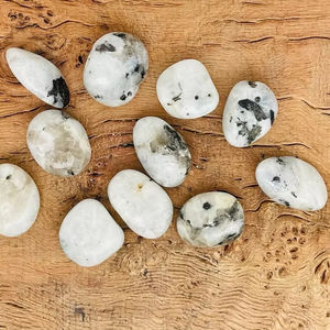 Piedra lunar arcoíris natural personalizada al por mayor, piedra preciosa suelta caída, material de cuarzo disponible en tamaño y forma a granel - Product Image 3