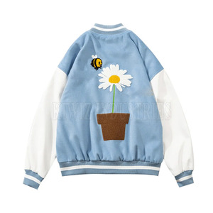 Chaqueta Letterman de Diseño Único y Alta Calidad con Bordado para Hombre, Transpirable, con Cuello Alto, Estilo Urbano, Chaqueta de Invierno - Product Image 2