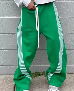 Pantalons et pantalons de grande taille streetwear, tissu respirant de haute qualité pour hommes, grande taille, avec impression de logo, pantalons fabriqués en usine - Product Image 3