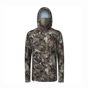 Veste de chasse à capuche camouflage extérieure au design unique Sweat à capuche imperméable à vendre Sweat à capuche zippé ouvert pour hommes - Product Image 5