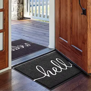 Customized Logo Non Slip Doormat Mould Proof Pvc Soft Welcome Door Mat Floor Coil Durable Antimicrobial Door Mats For Home