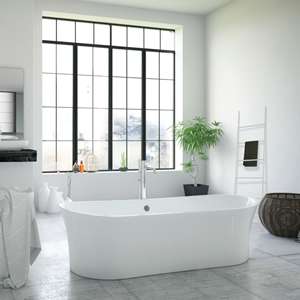 Portasciugamani in metallo a 6 livelli Jayden, bianco - Product Image 2