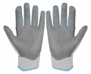 Gants de frappe de baseball personnalisables, design antidérapant, tissu en maille respirant, fermeture auto-agrippante, support de paume en cuir durable - Product Image 2