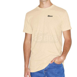 Camiseta de hombre de la mejor calidad Diseño personalizado Tela de punto de fibra de algodón/bambú Más popular - Product Image 4