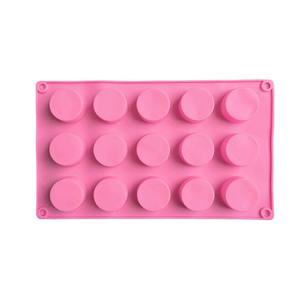 Molde de Silicona Cilíndrico Pequeño de 15 Cavidades para Chocolate, Bandeja Antiadherente para Cubitos de Hielo, Material de Grado Alimenticio para Hornear Postres y Pasteles, Apto para Congelador - Product Image 5
