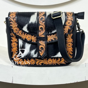 Nouveau sac à bandoulière en cuir de vachette fait main, vente en gros personnalisée OEM 2025, nouveau design, sac à bandoulière décontracté pour femmes - Product Image 1