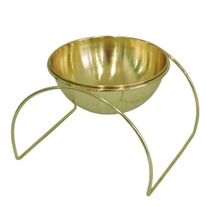 Jardinière de style moderne pour décoration intérieure/extérieure avec support Jardinière de sol en or enduit de poudre noire avec support Pots de fleurs Jardinières - Product Image 6